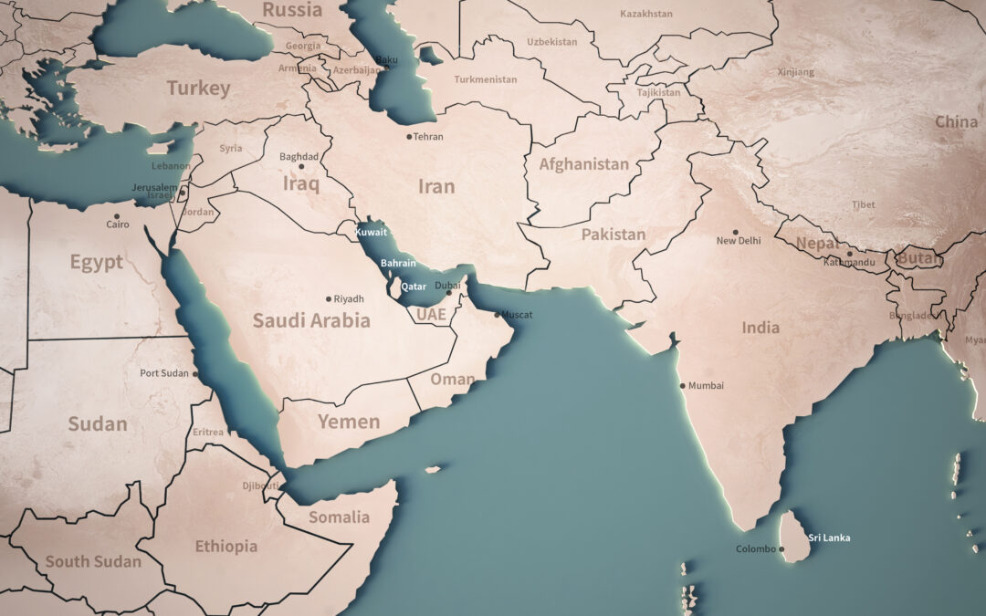 map of the middle east