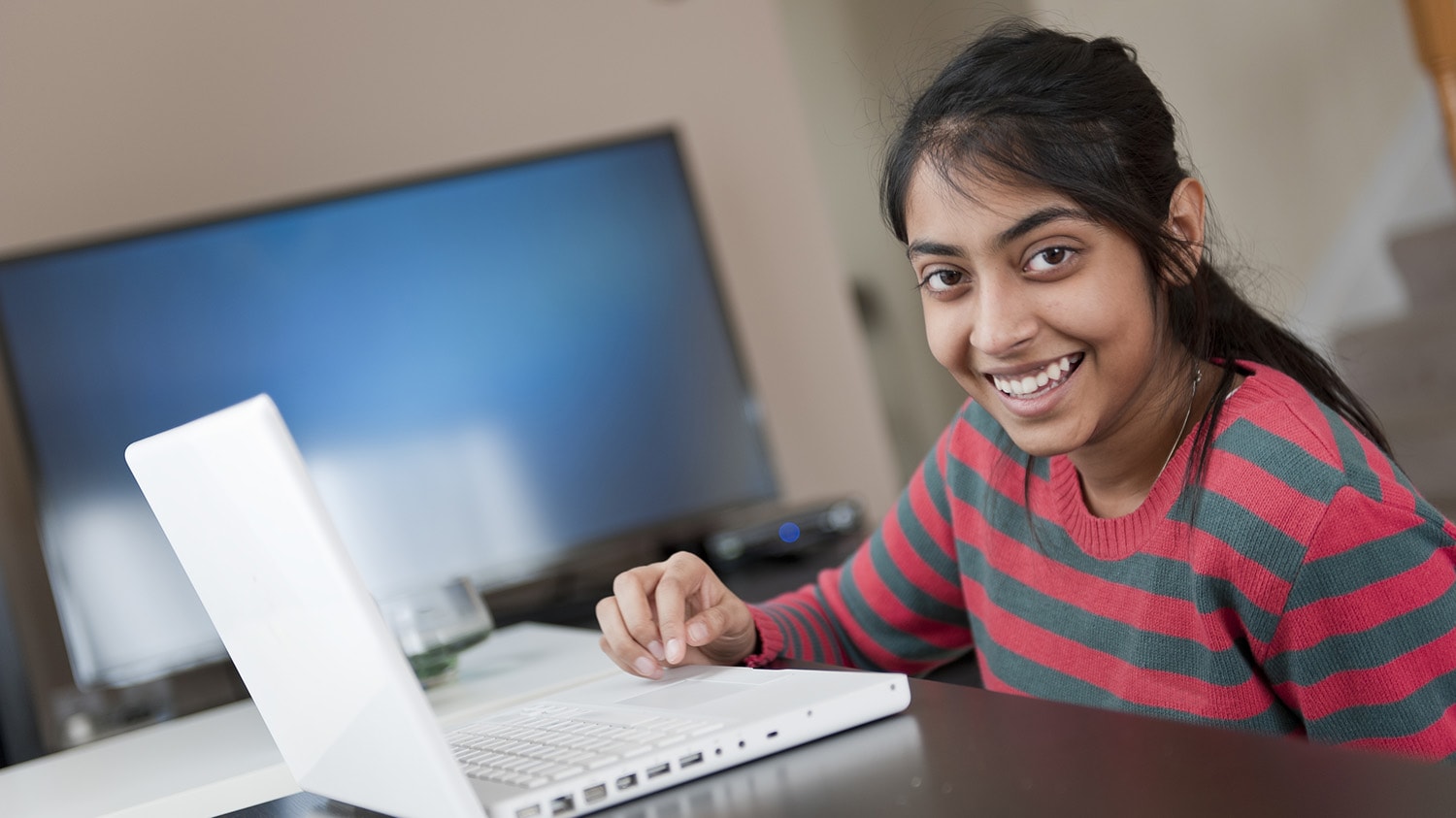 Young homeschool girl